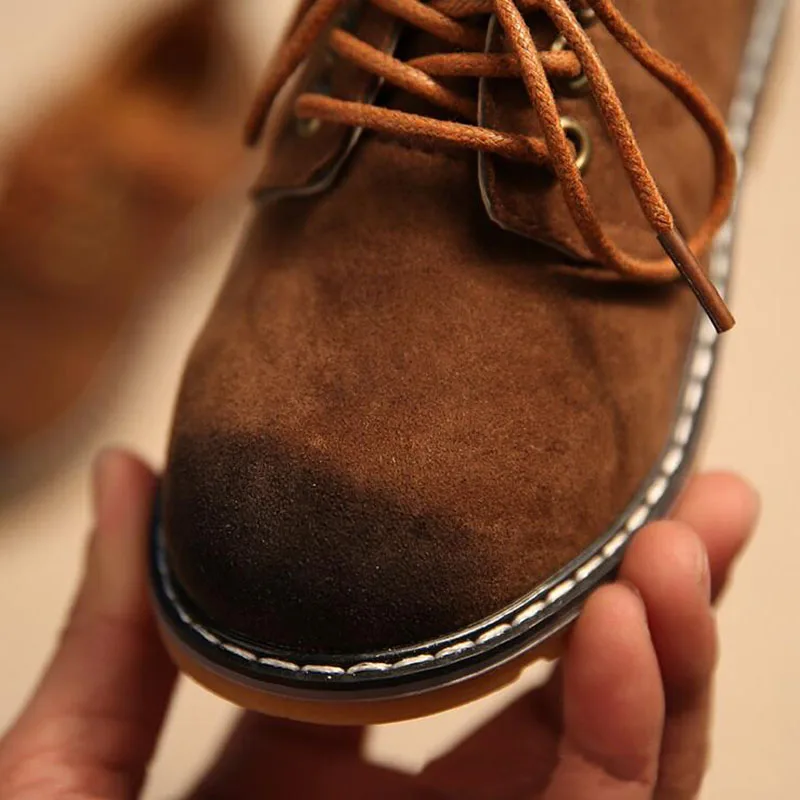 CMSOLO повседневная обувь Martin коричневая качественная для девочек и мальчиков