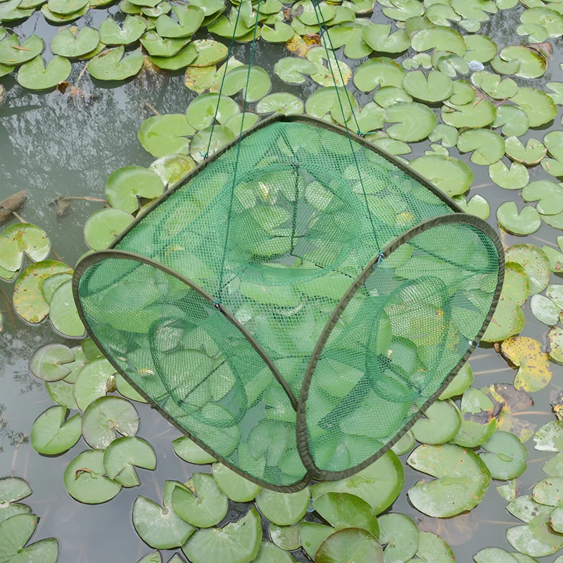 

Automatically open 5 hole Fishing cage circular Shrimp net Catch net Shrimp cage Fishing net Free shipping