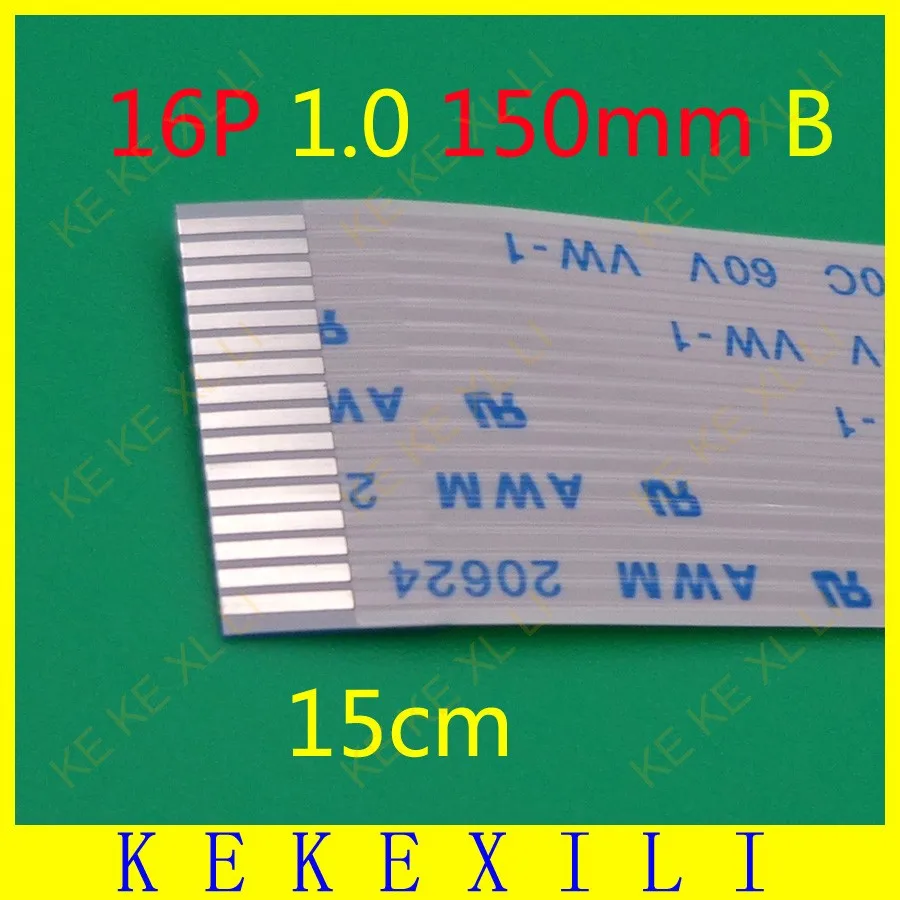10X 16 pin Новый FFC FPC плоский гибкий кабель 1 0 мм Шаг B обратный/анизотропия длина 150