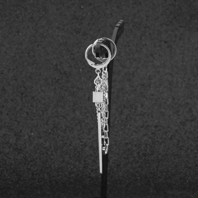 Крутые серьги-Клипсы из нержавеющей стали с кисточками для мужчин, мужские серьги для мальчика из титановой стали в стиле панк, ювелирные изделия, Прямая поставка