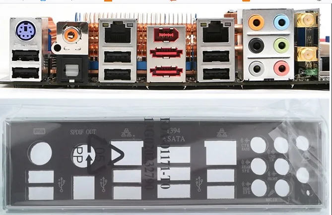 

New I/O shield back plate of motherboard forP5E3 PREMIUM/WIFI-AP.N CH1-11 just shield backplate Free shipping