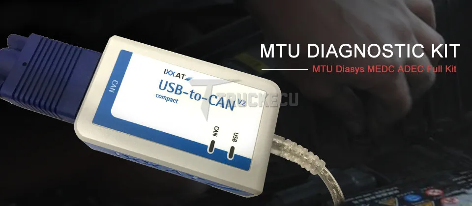 Для диагностического комплекта MTU(USB-to-CAN V2) MTU Diasys с тестовым кабелем MTU MPC ECU4+ диагностический кабель MUT ADEC ECU7+ ноутбук T420