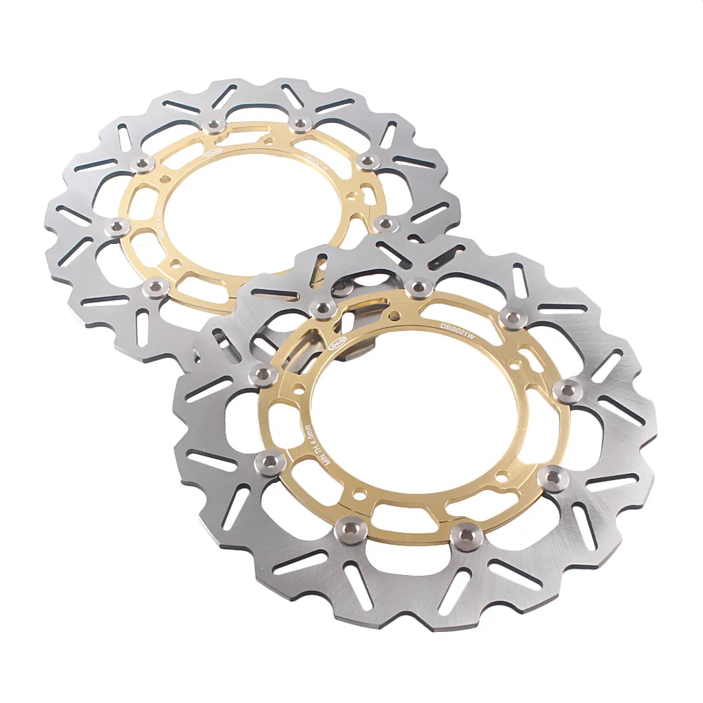 Роторы переднего тормозного диска для Yamaha YZF R6/R1 &amp FAZER 8 ABS FZ8 XTZ SUPER TENERE 1200 Pair