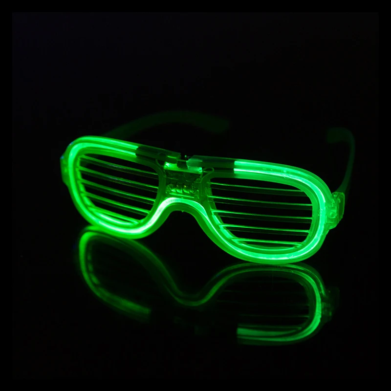 Fashion Neon LED Party Dressing Halloween Decorations Smart Remote Control Glasses Costumes DJ Bright EL Glow Rave | Дом и сад