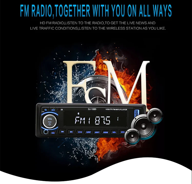 Podofo 4 ''автомобильный Радио стерео плеер Bluetooth AUX-IN MP3 FM/USB/1 Din/пульт дистанционного управления 12 в автомобильный аудио плеер с пультом дистанционного управления