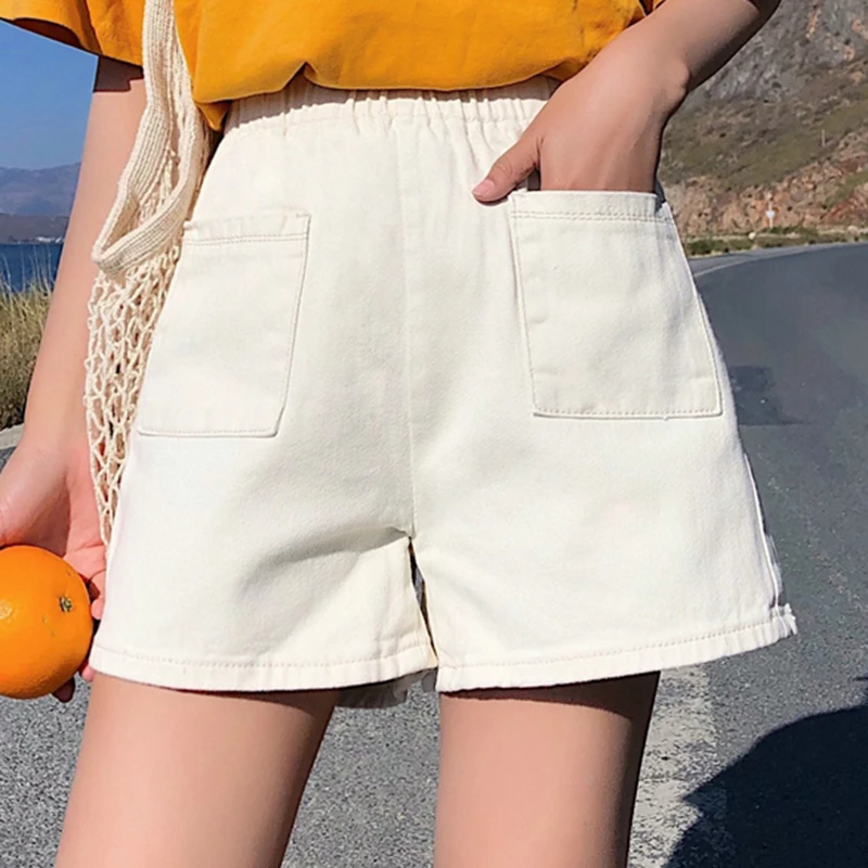 Women Wide Leg Short Jeans Summer High Waisted Shorts For Korean Loose Denim Pantalones Cortos Mujer | Женская одежда