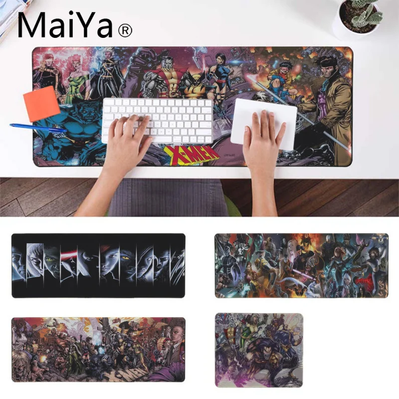 Maiya Дизайн Marvel X-men резиновая мышь Прочный Коврик для мыши на стол большой коврик для мыши клавиатуры коврик