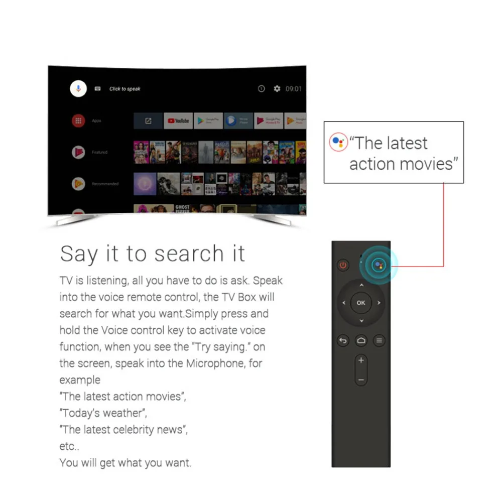 Mecool Android tv Box KM9 Smart 4 K IP box 8 0 медиаплеер 4G ram/32G rom Amlogic S905X2 Dual Wifi OTA | Электроника