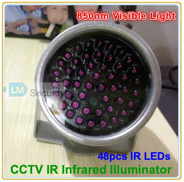 Lihmsek миниатюрный CCTV ИК осветитель с красной экспозицией 850нм видимый свет черный