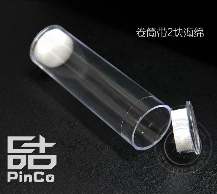 transparent plastic coins storage tube bucket pet pvc pmma medal all size collect protect prevent damage gross ware tool | Дом и сад