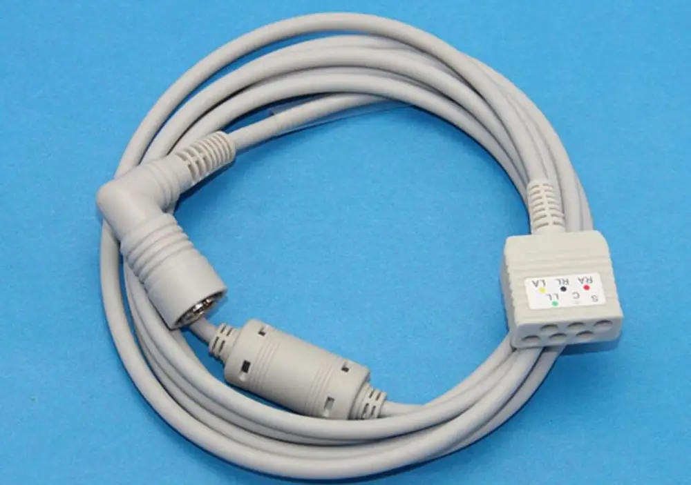 Колин 5 ЭКГ магистральный кабель для BP88 BP306 круглый 6pin AHA или IEC |