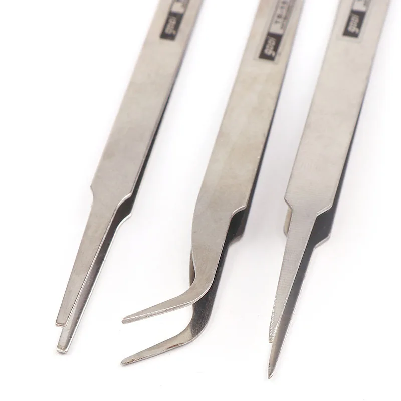 Новый Антистатический изогнутый Прямой пинцет из нержавеющей стали | Украшения и
