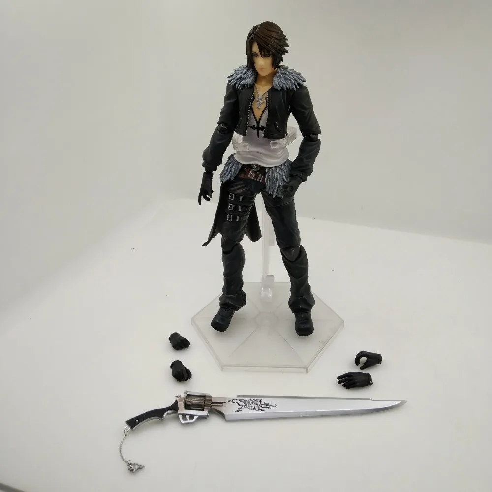 Аниме Фигурка 25 см FINAL FANTASY disssidia Squall Leonhart ПВХ фигурка Коллекционная модель