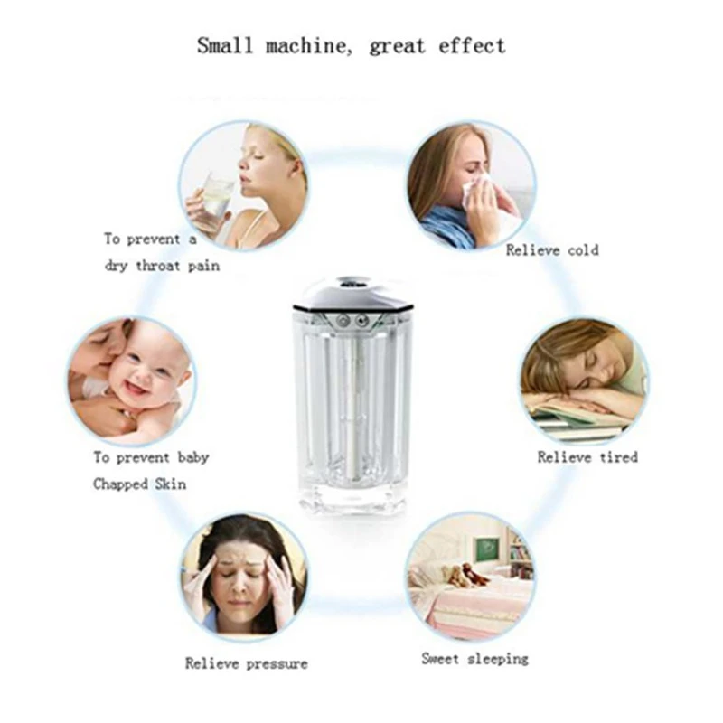 120 мл мини USB волшебный кристалл красочные светодиодные фонари увлажнитель