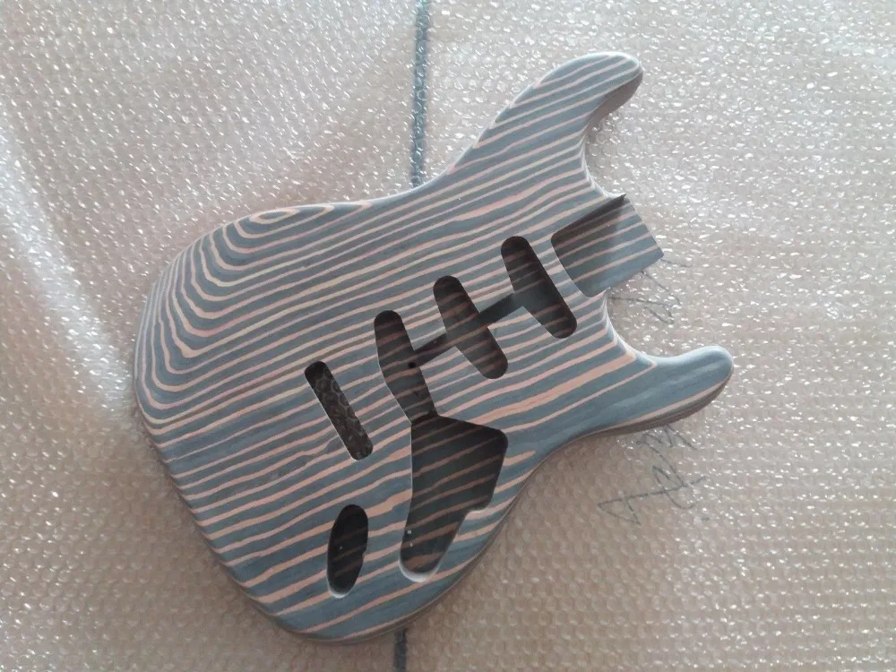 Незавершенный Зебра деревянный электрогитарный корпус отличные части|Детали и