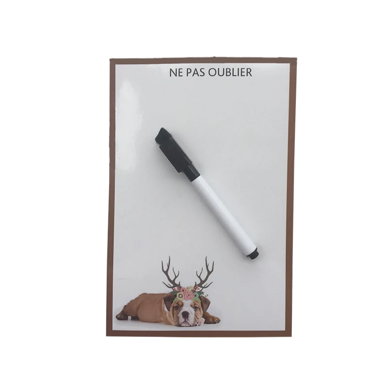 Рождественские животные Стиль напечатанный сухой Стирайте Гибкие Магнитные