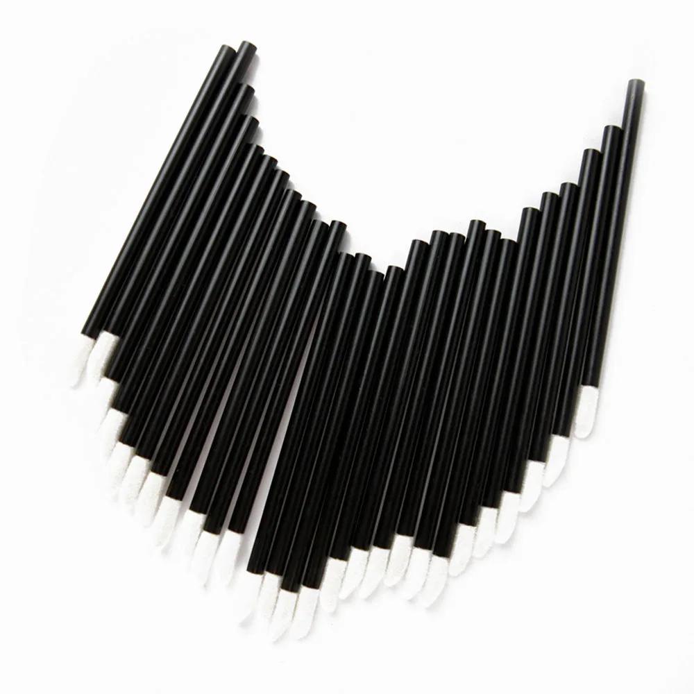 Модный дизайн 100 штук пакет одноразовый макияж кисть для губной помады палочка