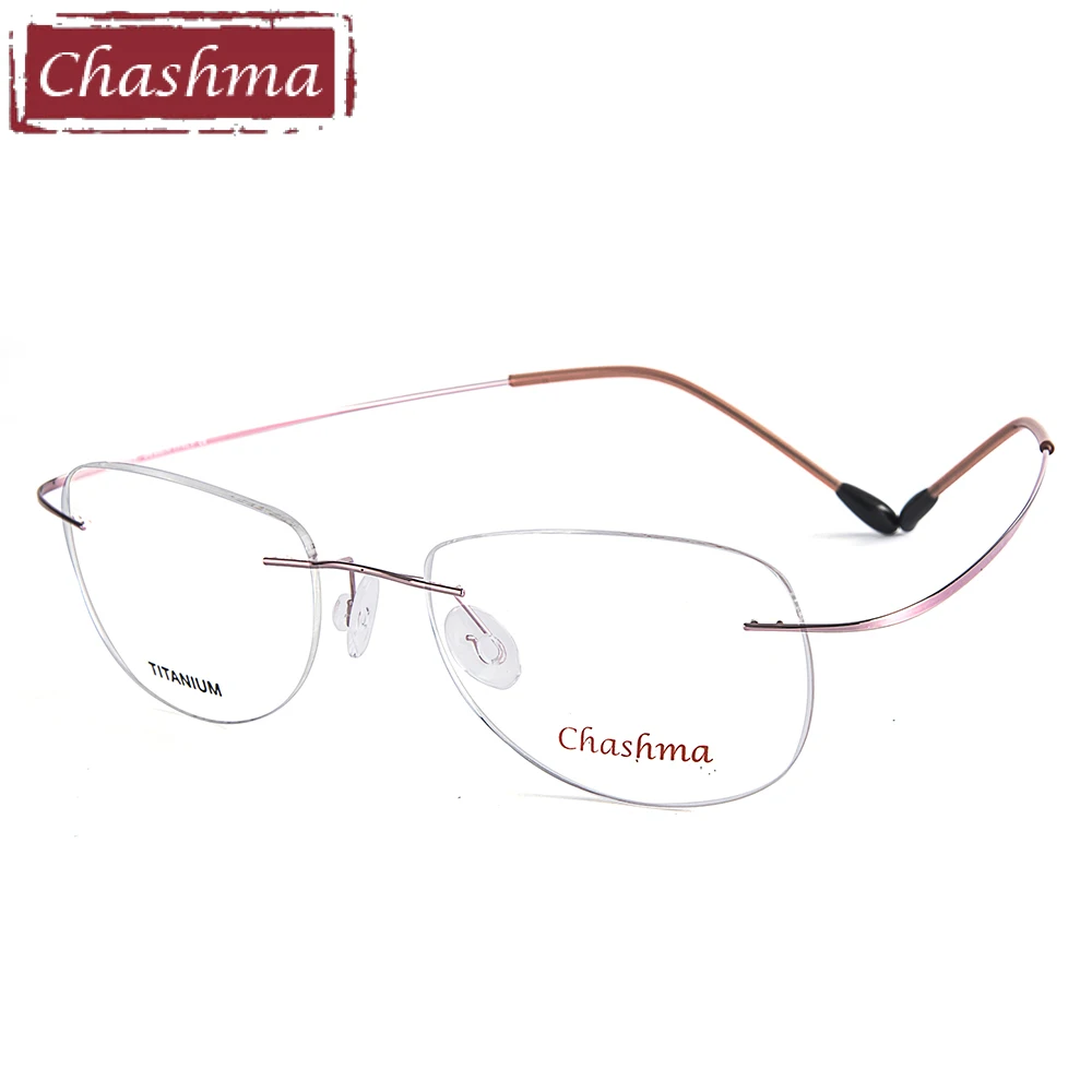 Бренд Chashma, женские и мужские титановые очки без оправы, светильник, модные оправы для очков, оправы для очков по рецепту