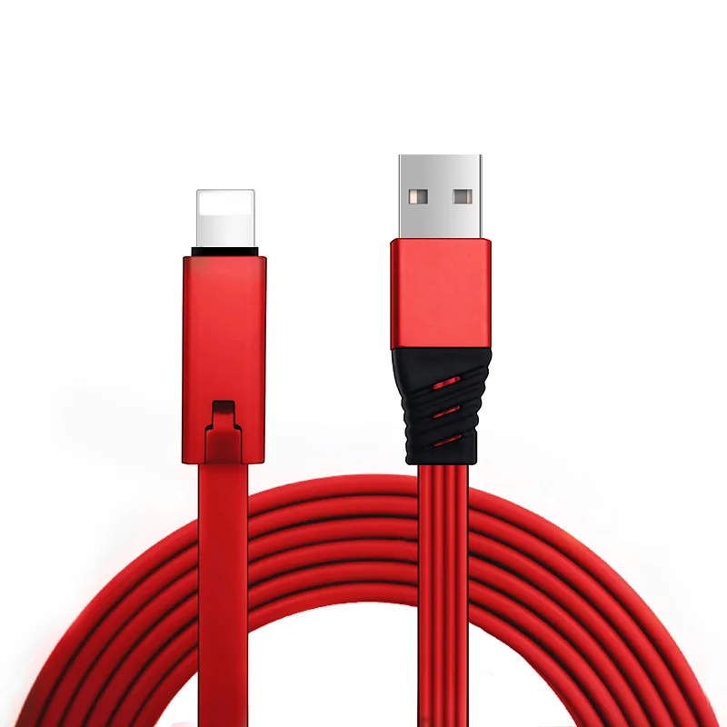 Кабель Micro usb type-C для зарядки и передачи данных для iPhone XS Max 5 6 S 7 8 Plus samsung huawei USB-C USBC Быстрая зарядка - Цвет: Красный
