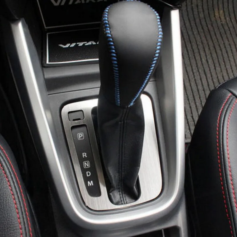 stainless steel sliv Tonlinker, чехол, наклейки для SUZUKI vitara, аксессуары, 1 шт., для стайлинга автомобилей, нержавеющая сталь, позиционная панель, наклейки - Название цвета: stainless steel sliv