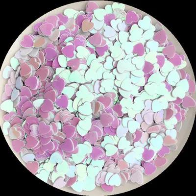 4mm Heart 20 г/упак. AB белый мульти размер Звезда Сердце Луна точка бабочка Блестки для ногтей Блестки для маникюра блестки, свадебные конфетти украшения - Цвет: 4mm Heart