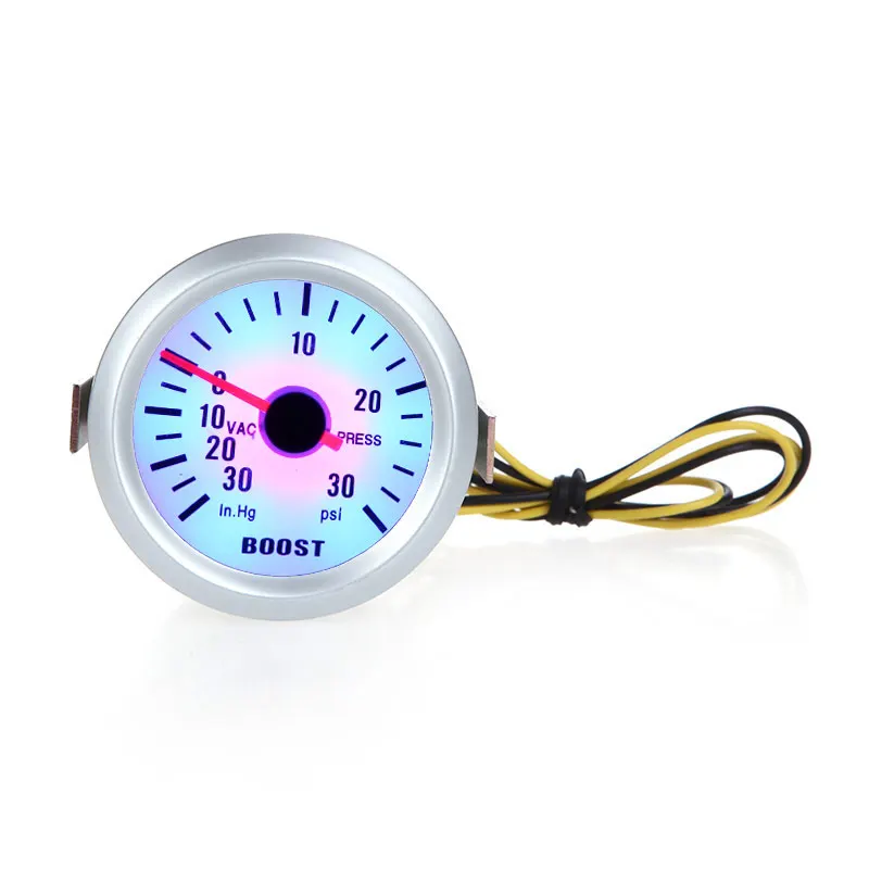 Профессиональный вакуумный манометр Turbo Boost для автомобиля 2 дюйма 52 мм 0 ~ 30 дюймов