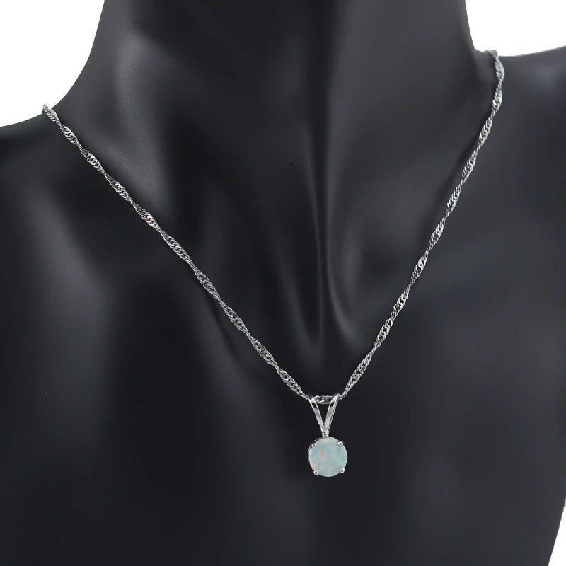 HAIMIS Бесплатная Цепочка Подарочная коробка огненный опал Женские Ювелирные