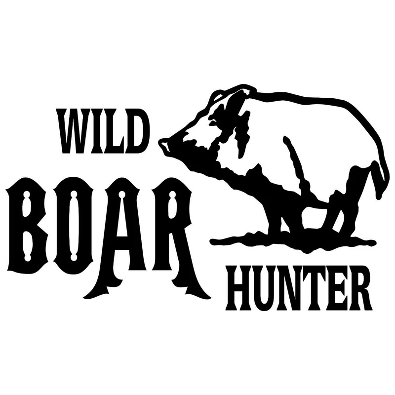 

14.1cm*8.3cm Wild Boar Hunter Fashion Car Sticker Motorcycle Vinyl S4-0776