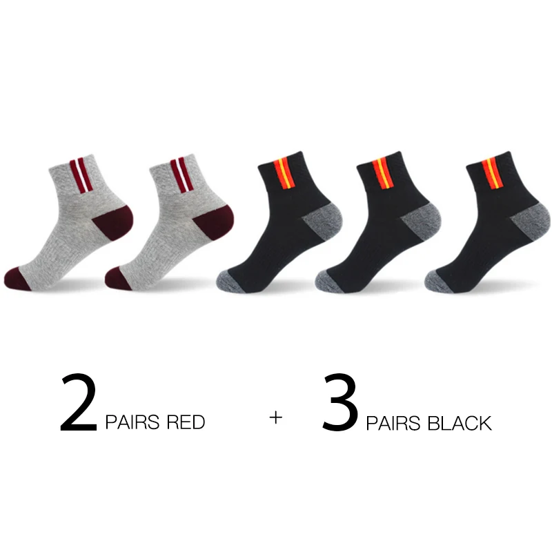 2Red3Black HSS брендовые хлопковые мужские носки EU39-45(US7-11) полые летние носки из дышащей ткани высокое качество носок для активных занятий для мужчин Calcetines Hombre - Цвет: 2Red3Black