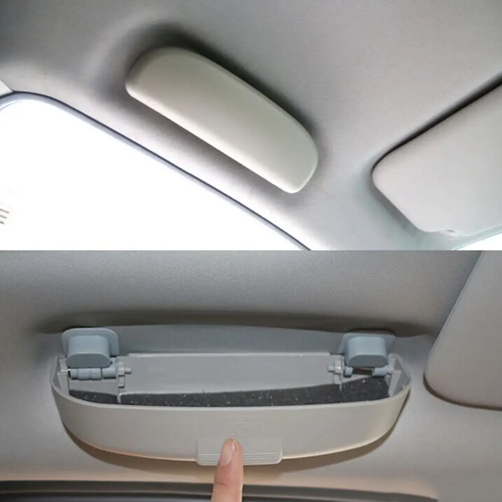 Чехол для автомобильных очков компактный органайзер Универсальный серый