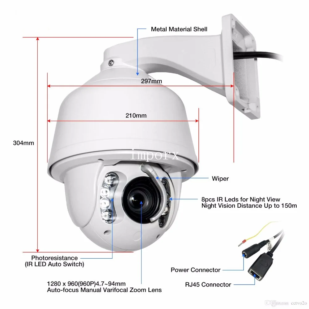 Автоматическое отслеживание 20x зум 2 0 MP 1080 P HD Высокоскоростная купольная ptz