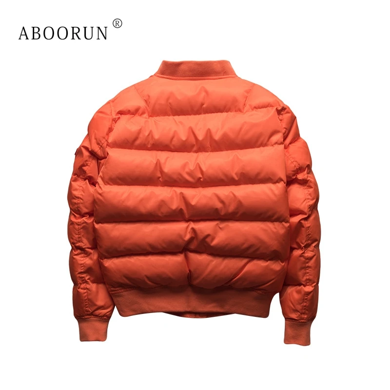 Мужская зимняя куртка бомбер ABOORUN модная теплая большого размера плюс 5XL
