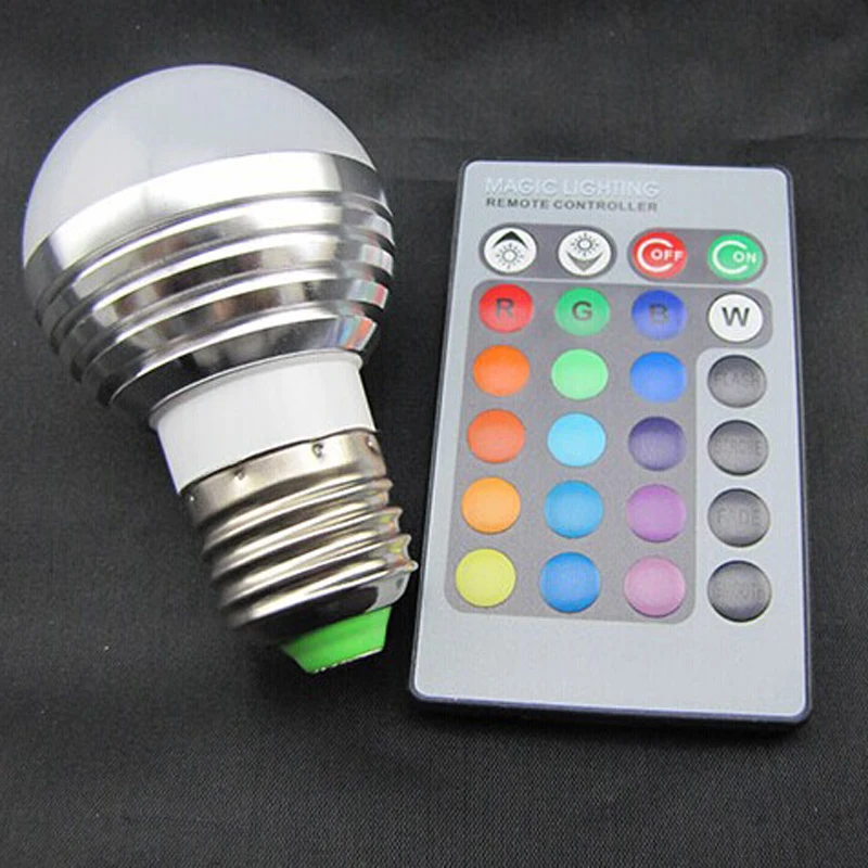 Светодиодный круглый светильник RGB 3 вт 16 цветов 85 265 в|color light led|led lightled color changing |