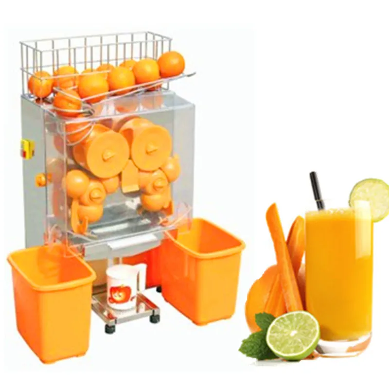 Оранжевая соковыжималка электрическая автоматическая машина для домашнего
