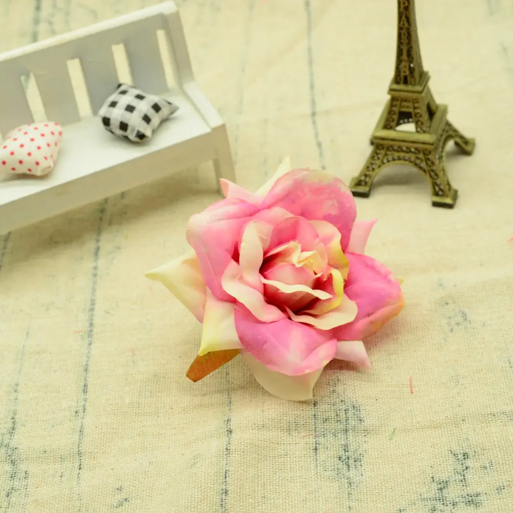 8 см шелковые розы Рождественское украшение аксессуары для невесты оформление