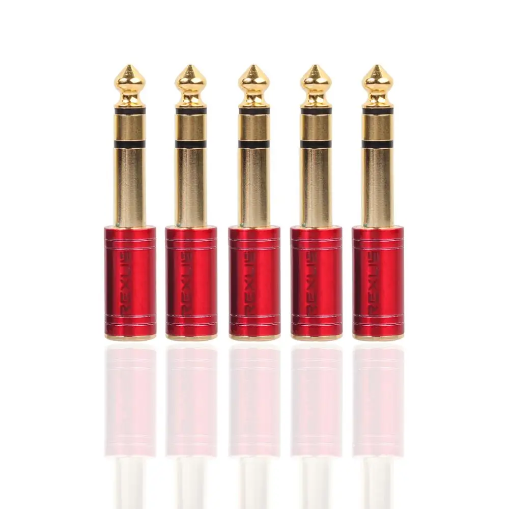 REXLIS 6 35 мм 1/4 &quotМужской до 3 5 1/8&quot Женский аудио адаптер Jack стерео конвертер для