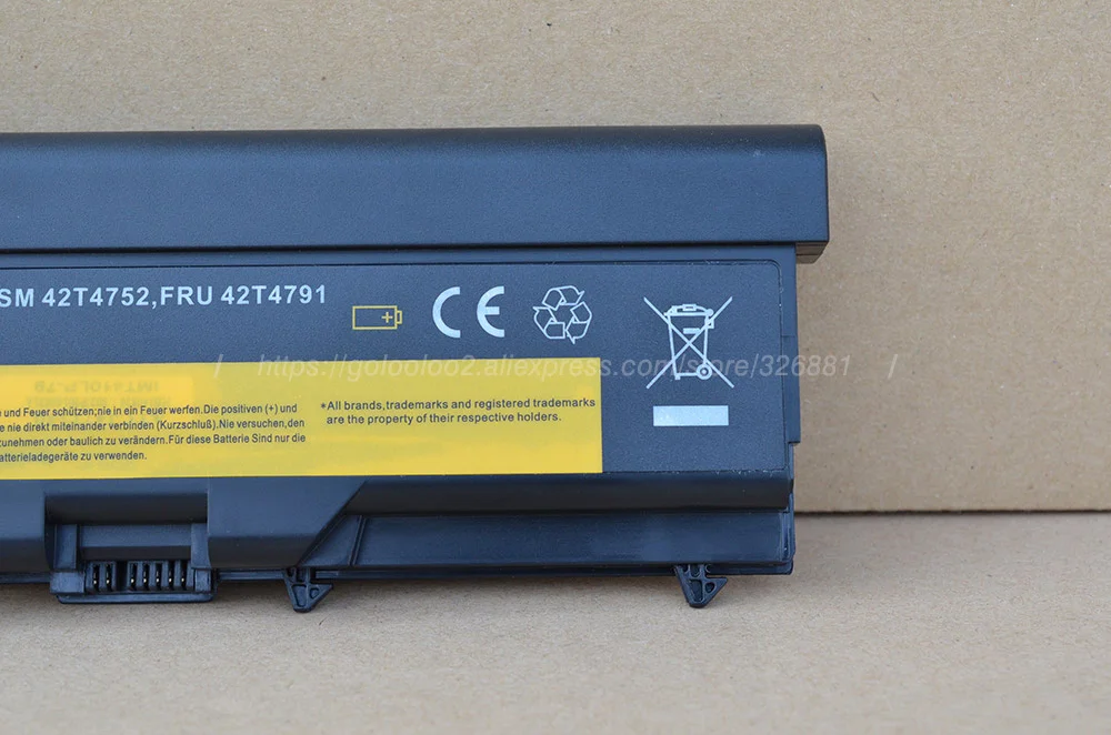 Golooloo 6600 мА/ч, Батарея для lenovo thinkpad T410 T420 T430 T530i SL430 W520 45N1006 45N1007