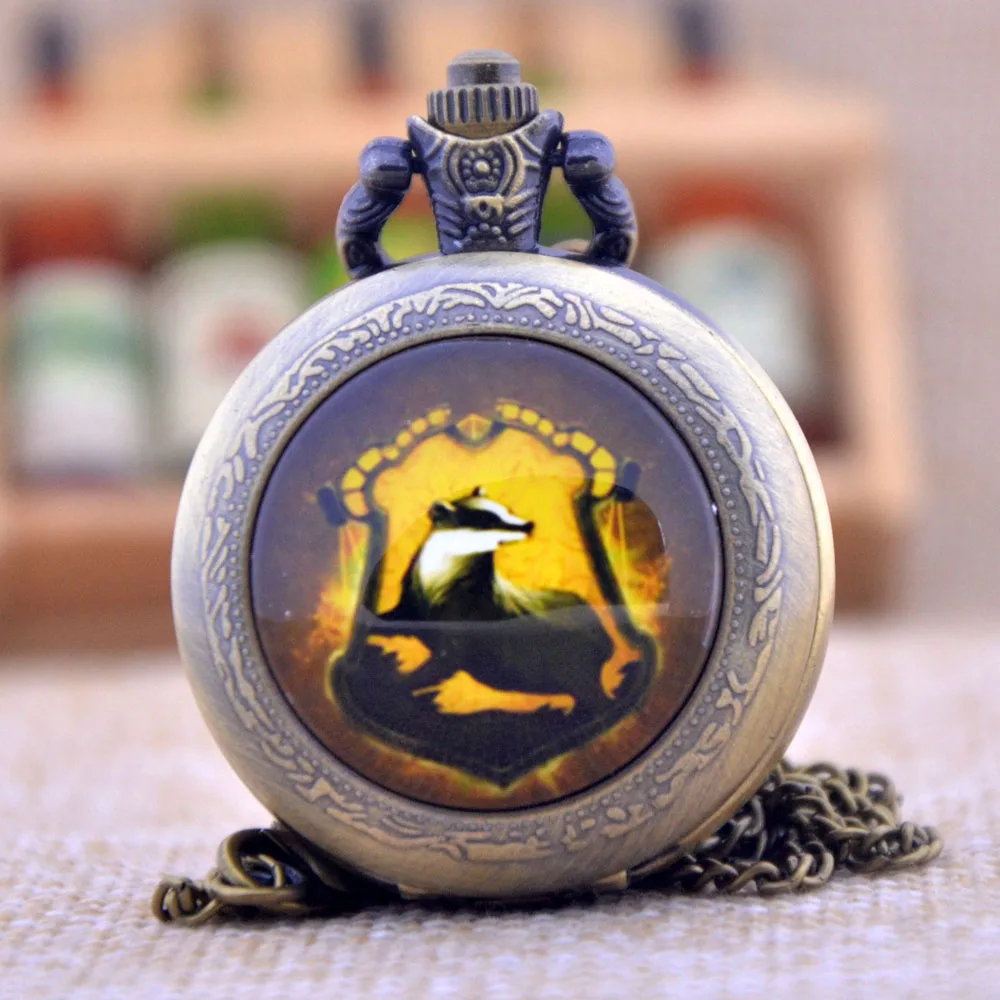 Хогвартс Гарри Поттер Hufflepuff школьный барсук черный/Бронзовый/серебристый