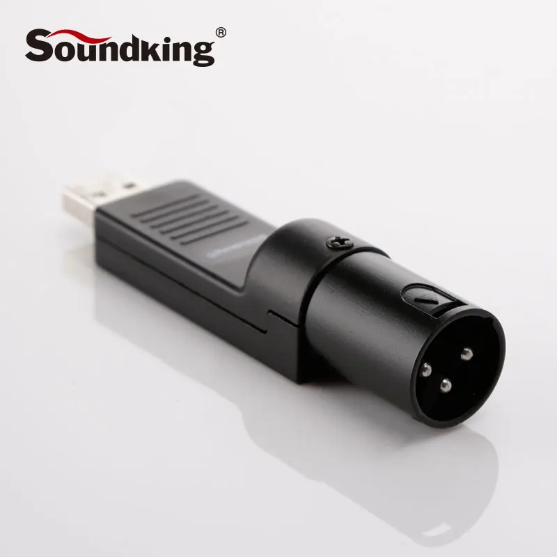 Soundking XLR (M) в USB конвертер для преобразования аудио файл на ПК сигнал