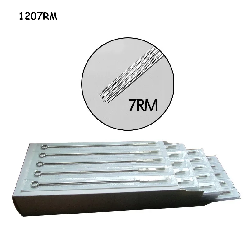 50 шт. одноразовые изогнутые иглы для татуировок 7RM 9RM 11RM 13RM 15RM|tattoo needles 7rm|tattoo