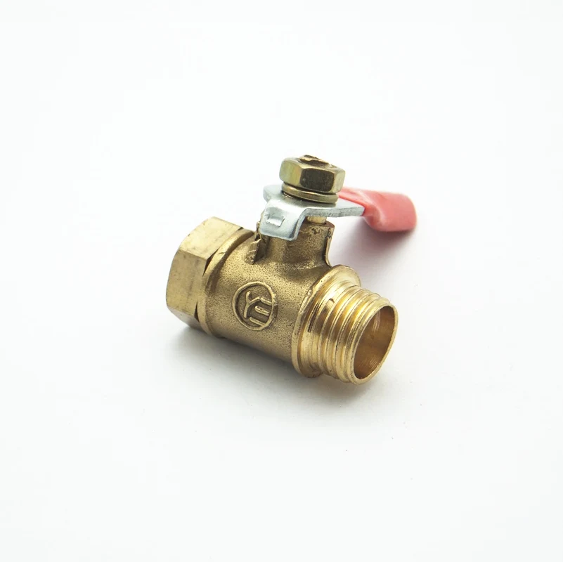 1/4 &quotBSP Женский x 1/4&quot BSP Мужская резьба двухсторонний латунный шаровой клапан для