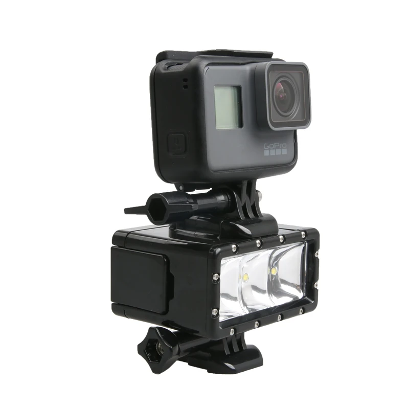 Светодиодная вспышка для подводной съемки лампа дайвинга и аккумулятор GoPro Hero 7 5 6