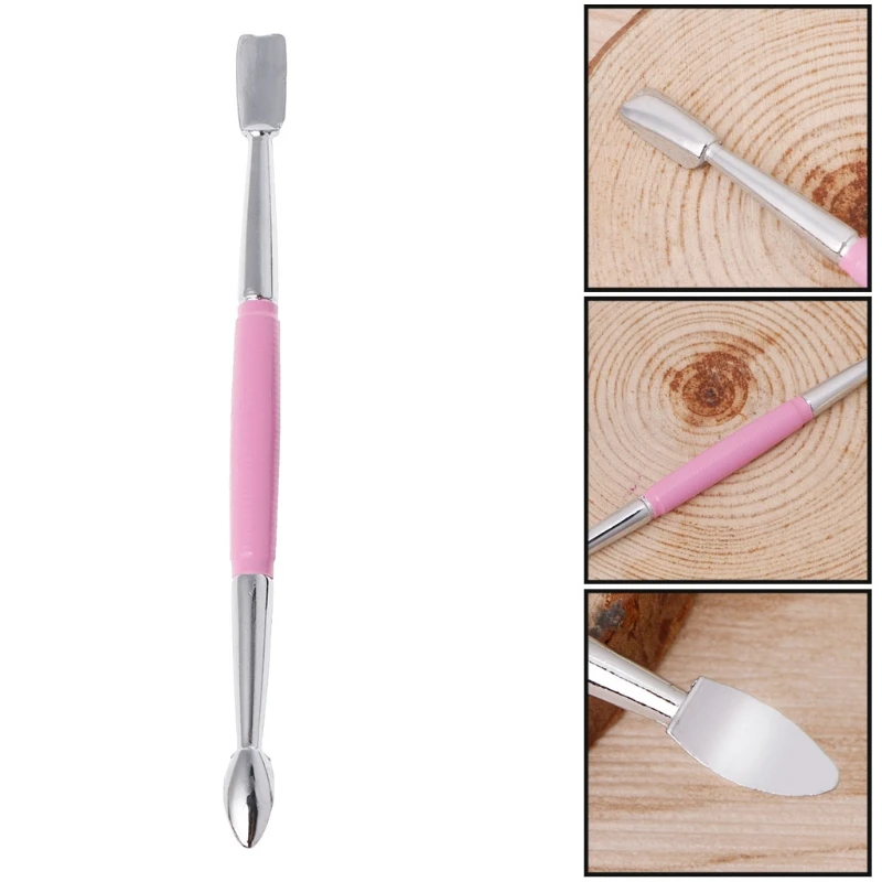1 шт. Нержавеющая сталь кутикула ноготь ложка-толкатель средство для снятия