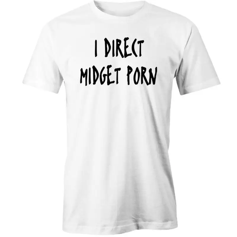 Бесплатная доставка 2018 я прям карлик порно футболка Rude смешные футболки Аниме |