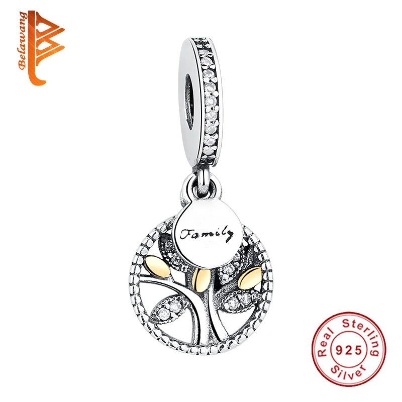 925 стерлингового серебра Европейский Подвеска в виде генеалогического дерева