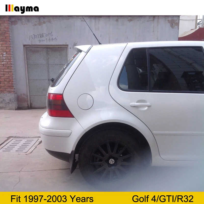 R32 стиль ABS крыша крыло спойлер для VW Golf 4 Хэтчбек GTI 1997-2003 год матовый серый MK4 спойлер на крыше