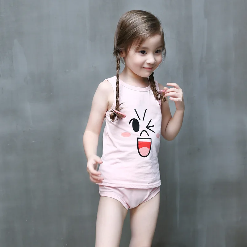 Скидка 2016 мода лето новорожденных девочек мультфильм выражение печати хлопок