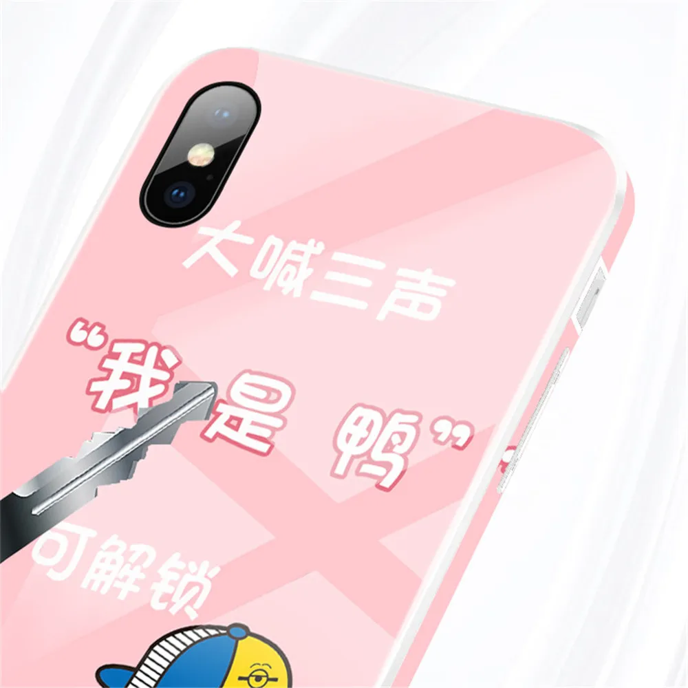 Luxury Tempered Glass Shell Case for Apple iPhone 6 6s 7 8 Plus Color Soft Edge Shockproof Cover X XS Max XR | Мобильные телефоны и