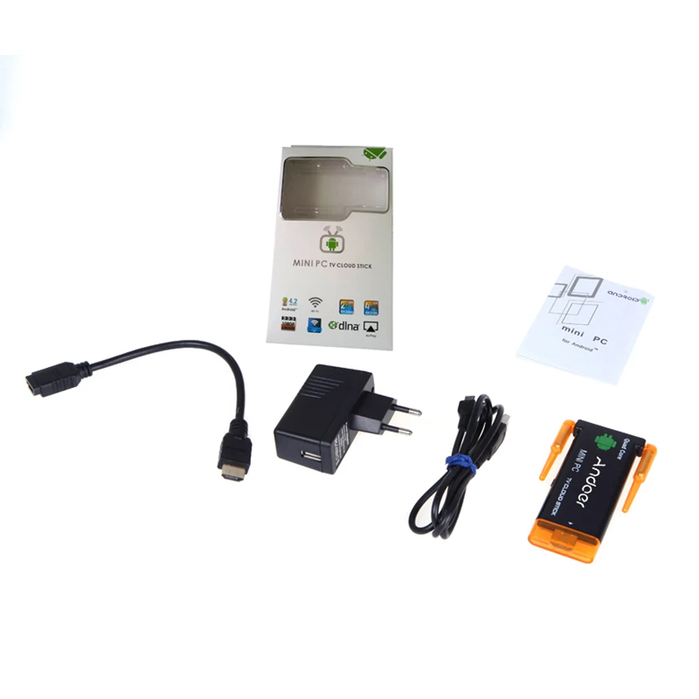Мини приставка для ПК CX919 Android 4.4.4 ТВ с четырехъядерным процессором 2 ГБ 8 Bluetooth