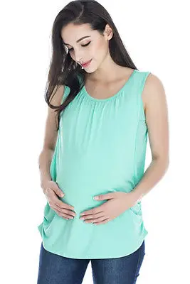 Dropshipping Women Maternity Breastfeeding Clothes Tee Sleeveless Nursing Shirt Tank Top S-XL |